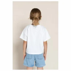 Finger in the nose T-shirt Oversized Crop Coton Bio | Blanc Best