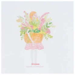 Enfant Tartine et Chocolat T-shirt Perles Bouquet de Fleurs |