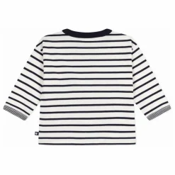 Petit Bateau T-shirt Poche Marinière Coton Bio | Blanc Clearance