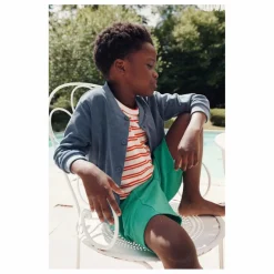 Emile et Ida T-Shirt Rayure Eponge | Rouge Outlet