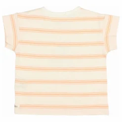 Búho T-shirt Rayures Bébé Coton Bio | Abricot Outlet