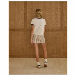 Rylee + Cru T-shirt Ringer Tigers | Ivoire Outlet