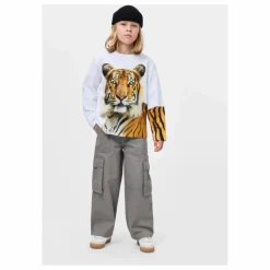 New Molo T-shirt Rollo Tigre Coton Bio | Blanc