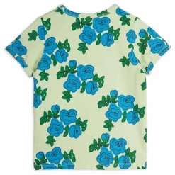 Mini Rodini T-shirt Rose Coton Bio | Vert pistache