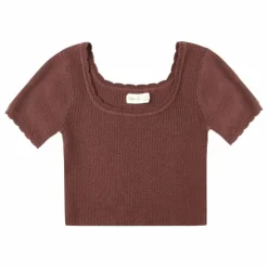 Best Rylee + Cru T-shirt Scallop Mini | Bordeaux