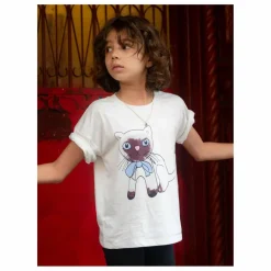 Outlet Mini Rodini T-shirt Siamese Coton Bio | Blanc