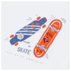 New Tartine et Chocolat T-shirt Skate | Blanc