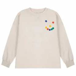 Bobo Choses T-shirt Sourire Coton Bio | Ecru Hot
