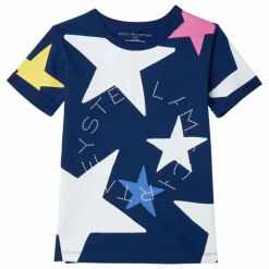 Discount Stella McCartney Kids T-shirt Stella Etoiles | Bleu marine