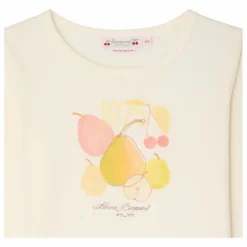 Discount Bonpoint T-shirt Tidjiane Poires Jersey Coton Bio | Ivoire