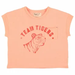 Piupiuchick T-shirt Tiger | Rose pêche Hot