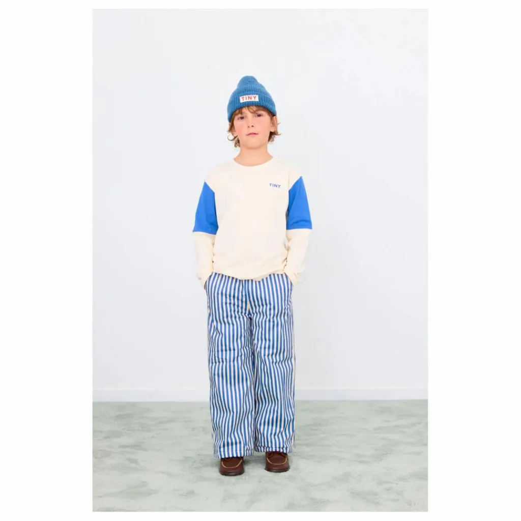 Outlet Tinycottons T-shirt Tiny Colorblock Coton Bio | Crème