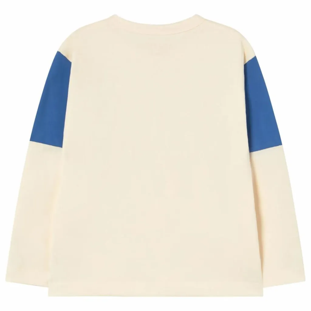 Outlet Tinycottons T-shirt Tiny Colorblock Coton Bio | Crème
