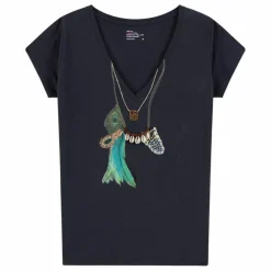 Leon & Harper T-shirt Tonton Feather Coton Bio | Carbone Discount