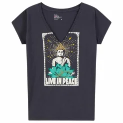 Hot Leon & Harper T-shirt Tonton Yoga Coton Bio | Carbone