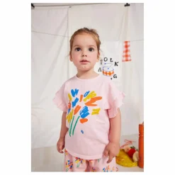 Bobo Choses Blouses, T-Shirts|T-Shirt Volants Coton Bio Feux d'Artifice |