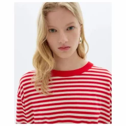 Femme Thinking Mu T-shirt Willy Emily R Rayé Coton Bio |