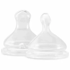 Elhée Tétines physiologiques débit extra-lent - Lot de 2
