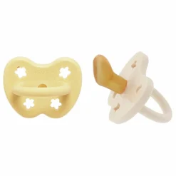Hevea Tétines physiologiques en caoutchouc naturel - Lot de 2 | Beige Best