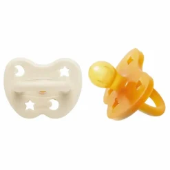 Hevea Tétines rondes en caoutchouc - Lot de 2 Naturel Online