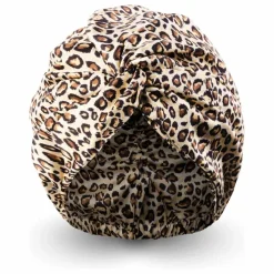 Emily's Pillow Turban en soie de mûrier imprimé Léopard Best