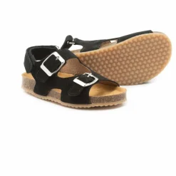 Pèpè Two Con Me - Sandales Boucles Doubles | Noir