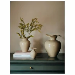 New Broste Copenhagen Vase Florentina | Beige