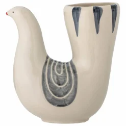 Bloomingville Vase oiseau en grès Trudy | Blanc Outlet