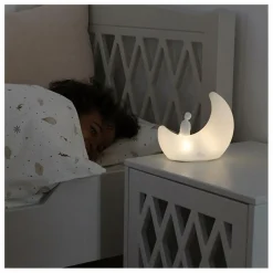 Online Cam Cam Veilleuse Lune | Blanc