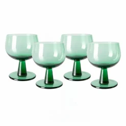 Clearance HKliving Verre à pied The emeralds - Set de 4 | Vert