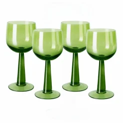 HKliving Verre à vin The emeralds - Set de 4 |