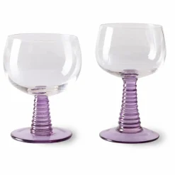 HKliving Verre Swirl | Pourpre Best
