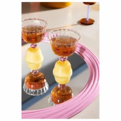 Clearance &Klevering Verres à pieds tulip - Set de 2 | Jaune