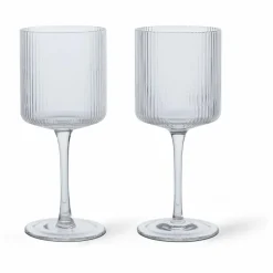 Ferm Living Art De La Table|Verres à vin blanc Ripple - Set de 2