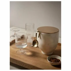 New Ferm Living Verres à vin Ripple - Set de 2 Transparent