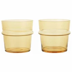 Ferm Living Verres Boya - Set de 2 | Jaune New