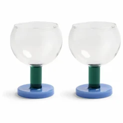 Clearance &Klevering Verres Cantine - Set de 2 | Bleu