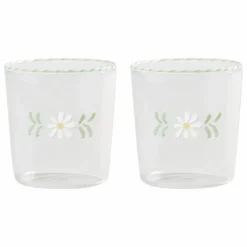 &Klevering Verres Flora - Set de 2 |