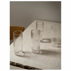 Ferm Living Verres long Ripple - Set de 4
