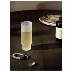 Best Ferm Living Verres longs Ripple - Set de 4 | Blanc