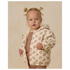 Enfant Quincy Mae Manteaux, Blousons|Manteaux, Blousons, Pilotes|Veste à Capuche Fleurie Gaze de Coton Bio |