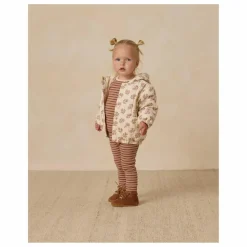 Enfant Quincy Mae Manteaux, Blousons|Manteaux, Blousons, Pilotes|Veste à Capuche Fleurie Gaze de Coton Bio |