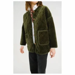 Femme Sacrécoeur Veste Bari Zephir Brodée Velours |