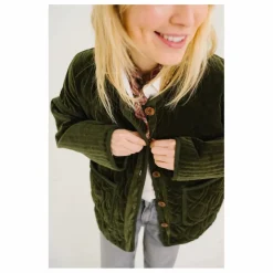 Femme Sacrécoeur Veste Bari Zephir Brodée Velours |