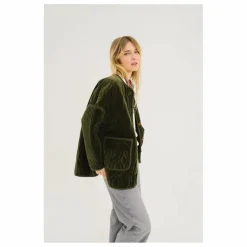 Femme Sacrécoeur Veste Bari Zephir Brodée Velours |