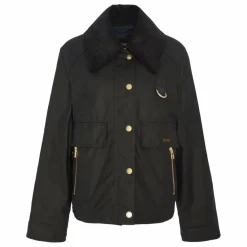 Barbour Veste Catton Cirée | Noir Sale