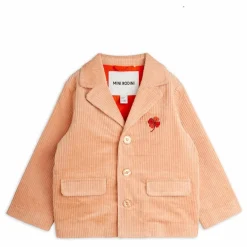New Mini Rodini Veste Clover Velours Côtelé | Saumon