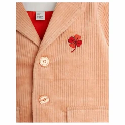 New Mini Rodini Veste Clover Velours Côtelé | Saumon