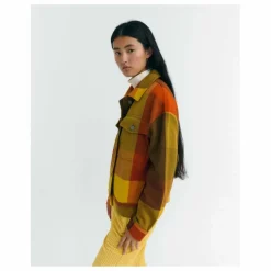 New Thinking Mu Veste Creek Blanket Frans Coton Bio | Orange