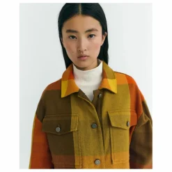 New Thinking Mu Veste Creek Blanket Frans Coton Bio | Orange